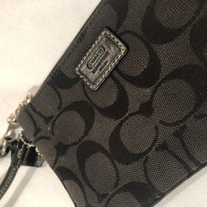 Black Coach Wristlet